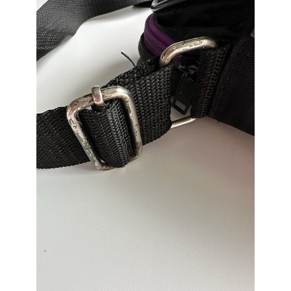 Lebo Voyager Vintage Padded Camera Bag Shoulder Bag Black Purple Teal READ - Picture 4 of 9